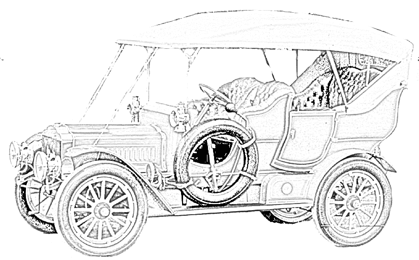 Fahrzeug Thomas Flyer 6, zu dem wir Anlasser und Lichtmaschinen bieten.